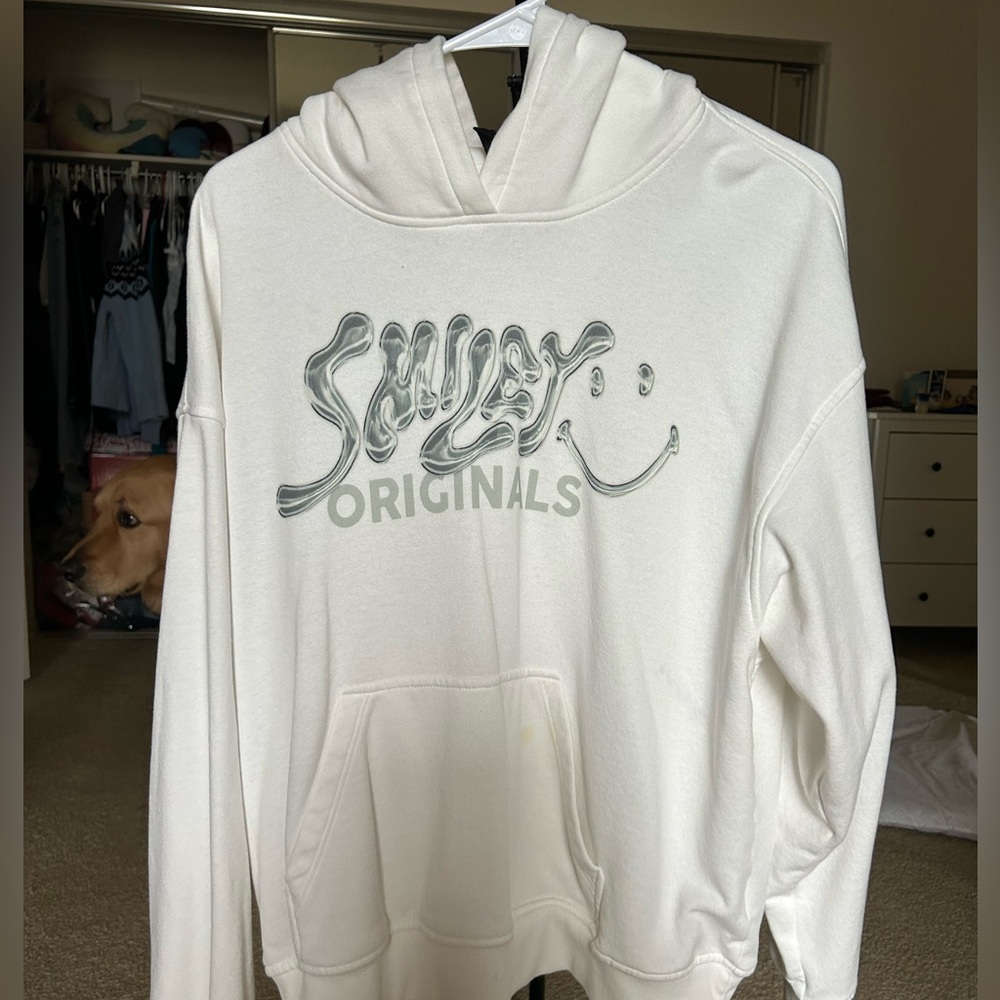 White Smiley Originals Hoodie